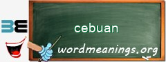 WordMeaning blackboard for cebuan